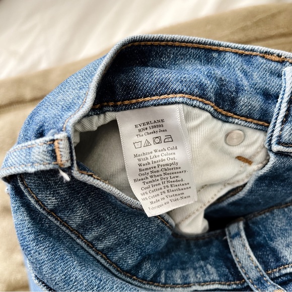 Everlane The Cheeky Jean Crop Medium Wash Women’s 23 Crop - Picture 9 of 11